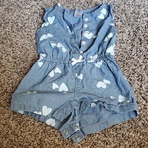 Infant girls romper short set